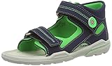 Flexible Laufsohle RICOSTA Jungen Manti Geschlossene Sandalen, Blau (Nautic/Neongrün 555), 24 EU