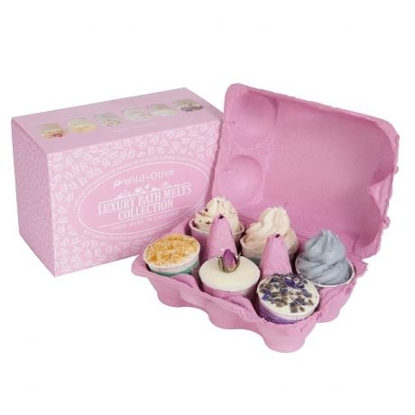 Wild Olive Luxury Box of 6 Bath Melts