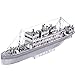 Produktbild Pacific Cruises 3D dreidimensionales Metall montiert Modell Schiff Puzzle DIY kreative handgemachte Erwachsene Kinder Geschenk Spielzeug Silber + Werkzeug A + B One Size
