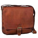 Abmessungen (LxHxB): ca. 25 x 22 x 7 cm | Modell: Timo | Gewicht: 610 Gramm | Material: Leder | Lederart: echtes Rindsleder | Für Herren und Damen | Hersteller: STILORD | Kompatibilität: Hauptfach (ungepolstert) für 9.7 Zoll iPads und 10.1 Zoll Tablets (24 x 19 cm)