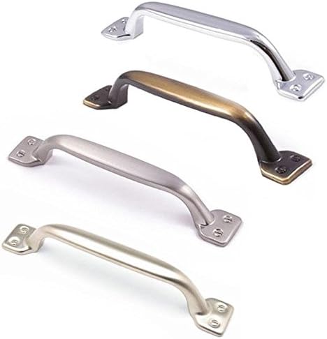 SHAKER D STYLE Cupboard Door Drawer Pull Handle Brushed Nickel