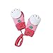 Babe Mall Inc® High Quality 100% Soft Cottony Velvety Comfortable Paw Pink Winter Gloves for Little Girls