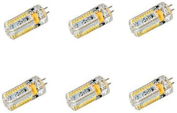 High Quality Bulbs, G4 LED Bulb Lights 5 W 72 SMD 3014 350 LM Warm White/Cool White High Bright Corn Bulbs AC/DC 12-24V 6 pcs For Home &amp; kitchen ( Light Source Color : Cool White , Voltage : DC24V )