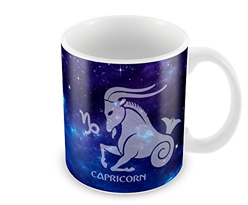 Posterboy Ceramic Capricorn Zodiac Sign Round Coffee Mug (7.62 Cm X 9 Cm, Multicolor)