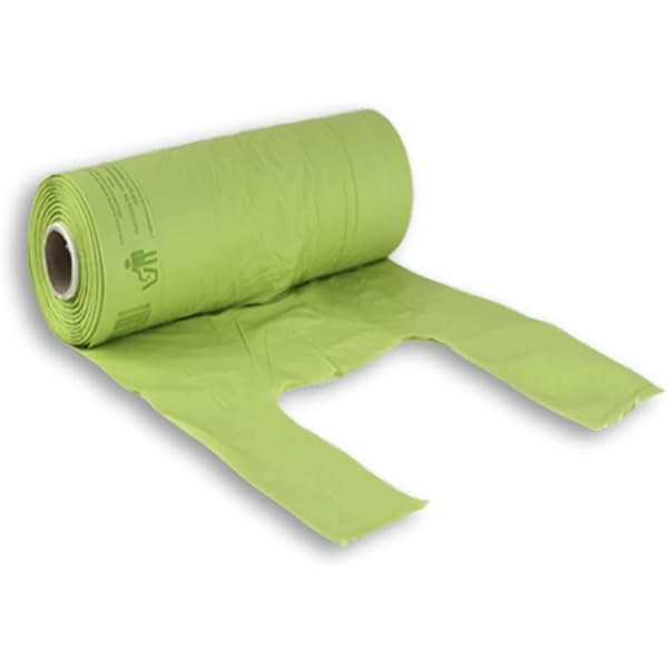 Buste Shopper Biodegradabili 27x50 Cm - Confezione Da 500 Pezzi, Con Manico, Per Spesa E Umido - Foto 11