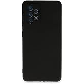 Nevarium Samsung Galaxy A52S Kılıf Kamera Korumalı Yumuşak Dokulu Silikon - Siyah