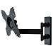 Produktbild DQ Rotate Triple L Schwarz TV Wandhalterung - Empfohlene TV-Größe: 24"-40" - VESA 75x75 100x100 120x180 200x100 200x200 mm - Vollbeweglich/Drehbar / Schwenkbar/Neigbar / Rotierbar