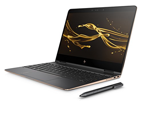 HP Spectre x360 13-ac002na 13 3-inch FHD Touch Screen Convertible Laptop with Stylus  Dark Ash Silver  -  Intel Core i7-7500U  8GB RAM  512GB SSD  Win