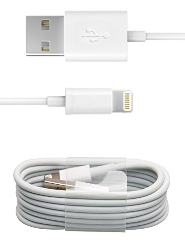 [SET] Original Apple Lightning Kabel Ladekabel 1,2m + Netzeil iGuard Weiss geeignet für Apple iPhone 5 5S 6 6S 7 PLUS / ZERTIFIZIERT MFI / Cable / Stromadapter 5W 1A - 3