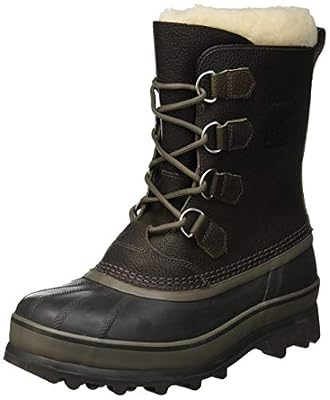 Sorel Homme Bottes, CARIBOU WL, Gris (Quarry)/Gris Foncé (Buffalo), Taille 44