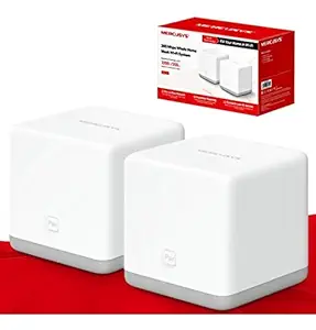 Mercusys Halo S3(2-Pack) 300Mbps Wireless Whole Home Mesh Wi-Fi System (WiFi Router/Extender/Booster for Seamless Network, up to 2,200 sq feet Coverage, Parental Control, Easy Set Up)