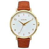 Nixon Damen Analog Quarz Uhr mit Leder Armband A1091-2621-00