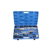 ORDNUNG IN DER WERKSTATT: Die Werkzeuge werden im praktischen Hartschalen Koffer geliefert. In den vorgefertigten Einlagen findet jedes Zubehör seinen eigenen Platz und dadurch wird kein Werkzeug mehr verloren.