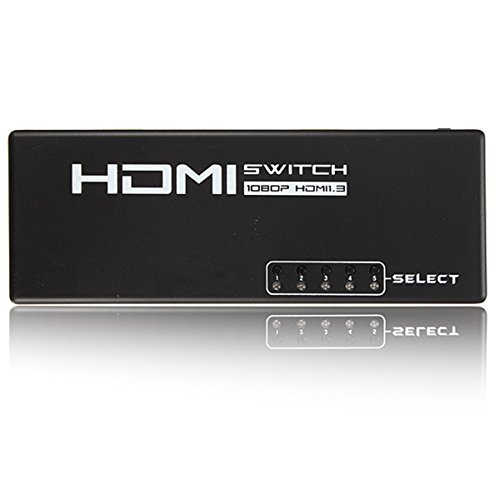 ELEGIANT 5 Port Ready Full HD 1080p HDMI Switch 5 zu 1 Umschalter Dolby True HD, Mit IR Fernbedienung - 4