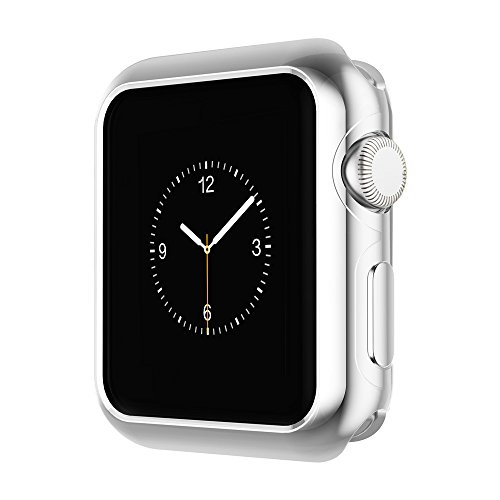 Pinhen Apple Watch Funda Series 2 HOCO Funda Protector de Pantalla de Met  lico Ligero para Apple Watch Series 2  38MM Case Silver 