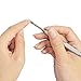 Vivo © Set of 3 Stainless Steel Nail Cuticle Spoon Pusher Remover Cutter Nipper Clipper Cut Kit