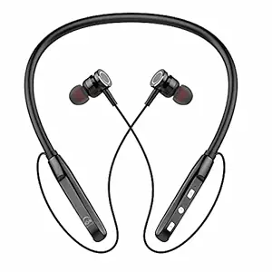 U & I Me Series Wireless Bluetooth In Ear Neckband Headphone with Mic (Black)