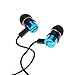 Price comparison product image Gemini_mall® Noise Isolating in Ear Headphones Stereo Earphones for iPhone, iPad, iPod, Samsung Smartphones and Tablets (Blue)