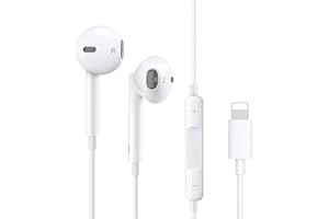 UCGOU For iPhone Headphones,Wired Stereo Sound Headphones for iPhone with Microphone and Volume Control,Noise earphone Cancellation Compatible with iPhone 14/14Pro/12/12Pro/14/13Pro/11/XS Max/XR/XS/X/SE/8/7