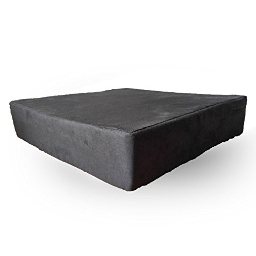 Preisvergleich Produktbild Orthopädisches Stuhlkissen Druckentlastungskissen 40x40x10cm,Sitzkissen orthopädisch gegen Rücken- und Steißbeinschmerzen aus viscoelastischen Gelschaum für schmerzlinderndes Sitzen. Kissen für Stuhl, Auto, Bank oder Bett. Sitzerhöhung in schwarz mit Mikrofaserbezug