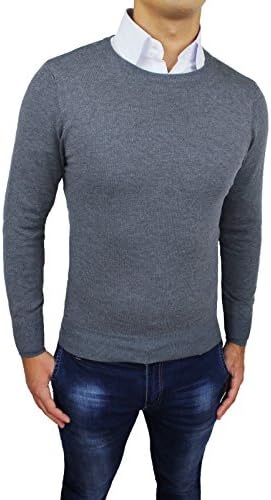 Mat Sartoriale Men's Jumper Blue blue Large -  Grey - Medium