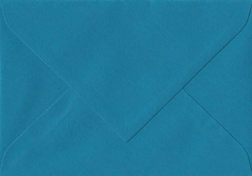 Pack Of 25 Petrol Blue 135mm x 191mm Gummed 100gsm 5x7 Paper Coloured Envelopes