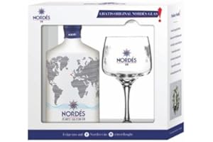 ‎NORDÉS NORDES Gin 40% vol. – Fruchtiger Gin aus Spanien mit Glas – Geschenkbox inkl. Original Nordés Glas (1 x 0,7l)