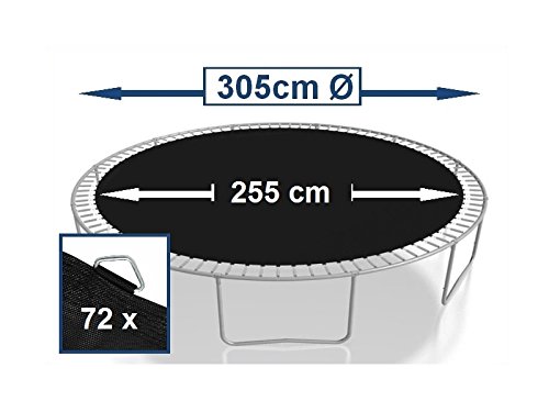 Sprungtuch Sprungmatte Ersatzteile für Trampolin Ø 305 cm 72 Ösen (Federn 17,8 cm) - 2
