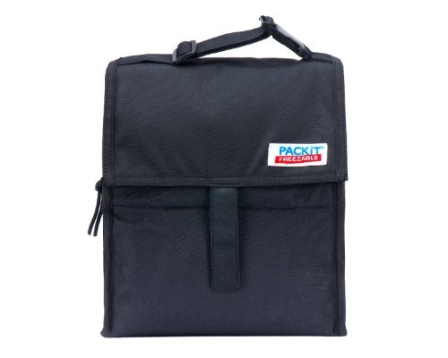 Preisvergleich Produktbild PackIt ® Freezable Reusable Lunch Bag with Adjustable Strap (Black) by PackIt