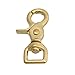 Produktbild 17mm Innendurchmesser Messing Quadratisch Swivel Trigger Clip Karabinerhaken Schnalle für PU Leder Schnalle Zubehör