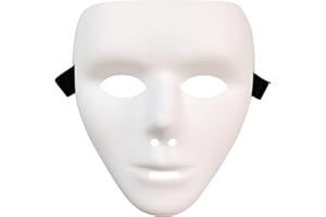 A-SZCXTOP Halloween Masks,Full Face Hacker Anonymous Masks Street Dance Ghost Step Mask for Adults Kids Child,Halloween Costume Cosplay Party Masks Props Accessory