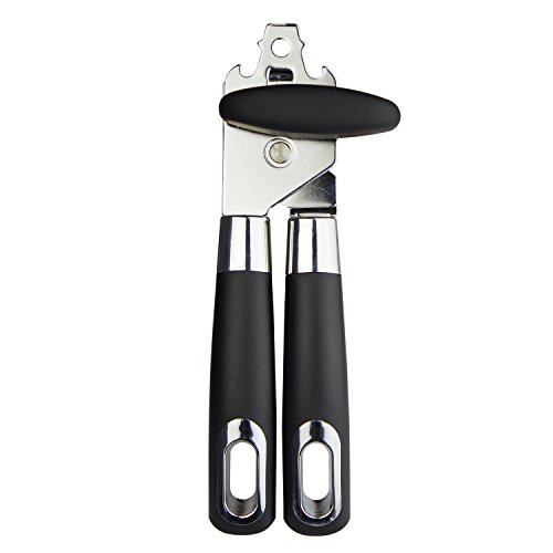 Dosenöffner – ZWOOS 3-in-1 Sicherheits Flaschenöffner Mitbringt Büchsenöffner Ergonomisches Rutschfestes Design mit Glattem Rand und Loch Zum Aufhängen Hat
