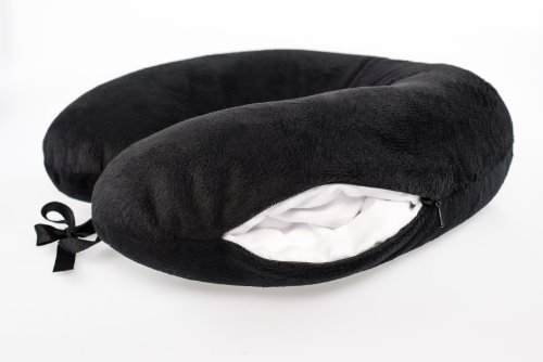 daydream: Design Reise-Nackenkissen (mit Memory Foam), schwarz - 5
