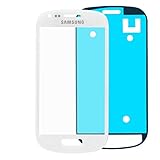 samsung galaxy s3 mini display tauschen anleitung  Samsung Galaxy S3 mini i8190 Glas in WEISS: Reparatur Set *NEU* mit Glas Scheibe und Kleber, Display withe, Frontscheibe komplett, Display-glass repair kit für S3 mini, Ersatzteil für Glasscheibe