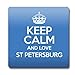 Produktbild Blau Keep Calm und Love ST PETERSBURG Magnet Farbe 1927