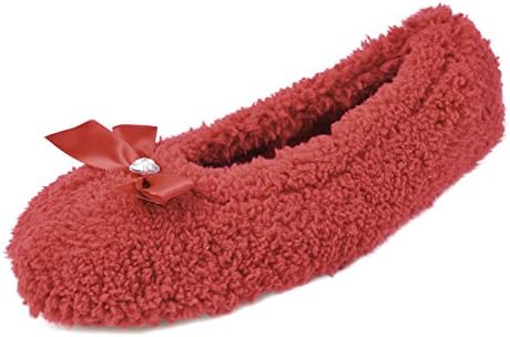 Ladies Womens Girls Ballerina Bow Jewel Slipper Mules - Pink Cream Black Brown Red Sizes 3/4 5/6 7/8
