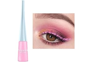 BELIKY GIRL Eyeliner liquide de 10 couleurs Eyeliner mat à séchage rapide, Eyeliner coloré en gel imperméable durable et sans floraison, Eyeliner liquide de couleur bonbon hautement pigmenté, Rose