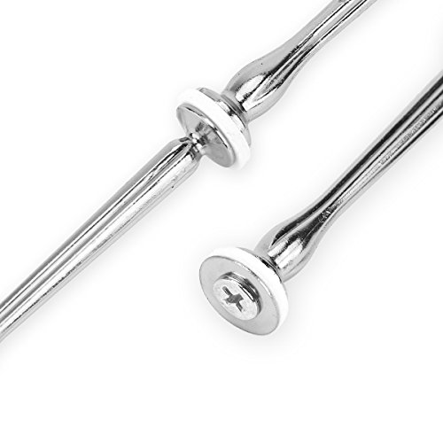 5 x silberfarbe Blume Motive mini Metallstangen Mittellochausstech für 2 bis 3 Etage Etagere Etagenplatte Hochzeitstorte Tortenständer 21cm - 5