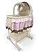 BEST FOR KIDS 4 in 1 cradle with melody, vibration, , night lamp and swing with switch control (Pink)