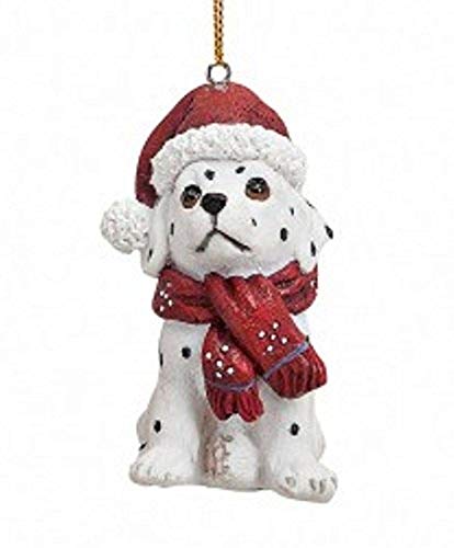 Wurm KG de árbol de Navidad/Navidad Colgante dálmata con Gorro de Papá Noel