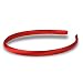 Mudder 10 mm Baby Girl Plastic Satin Covered Headbands Ribbon Covered Hairbands Hair Accessory, 10 Pieces, Multicolor