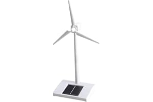 Tenlacum Desktop Model Solar Powered Windmill Rotating Wind Turbine Model Gift