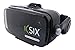Produktbild KSIX VR Sound – Virtual-Reality-Brille mit integrierten Kopfhörern für Smartphones bis 5.7 Zoll, Schwarz