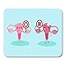 Produktbild Mouse Pads Fertility Ovarian Cute Cartoon Uterus Take Circle and Cross Signs on Green Anatomy Bad Mouse Pad