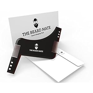 Beard Shaping Tool Template. Beard Shaper Tool Plus Comb for line up & Edging, Men's Facial Hair Hairline Perfect… - Image 3