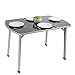 Produktbild Siehe Beschreibung Outdoor Tisch mit verstellbaren Beinen leichtes Aluminiumgestell 110 x 70 cm • Campingtisch Gartentisch Klapptisch Koffertisch Falttisch Bierzelttisch
