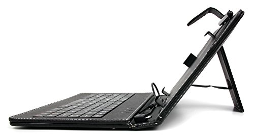 Für 8″ Medion LifeTab S7852 / S8311 Tablet: Schutzhülle in Schwarz mit deutscher QWERTZ-Tastatur (Micro-USB) - 6