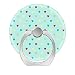 Produktbild Unbekannt Pop Ring Finger Holder, Stand Socket,360°Grip & Kickstand Accessory for Cell Phone iPhone 4 5 6 7 8 Plus X, Samsung Galaxy S6 S7 S8 Note 8,Tiny Polka Hearts on Seafoam Green