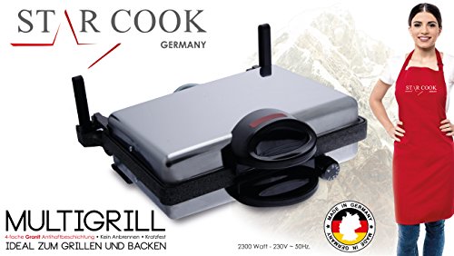 JOLTA ® / Schaefer XXL TANDUR Multikontaktgrill mit Granitbeschichtung -Ideal für Diäten und Lahmacun