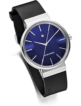 JACOB JENSEN Unisex-Armbanduhr Analog Quarz Kautschuk JACOB JENSEN NEW SERIES NO. 709